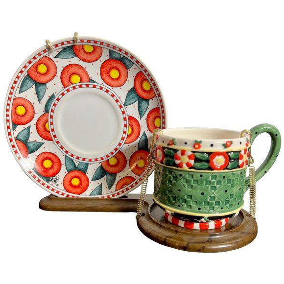 Vintage Mary Engelbreit Tea Cup And Saucer ME Publishing - Picture 1 of 2